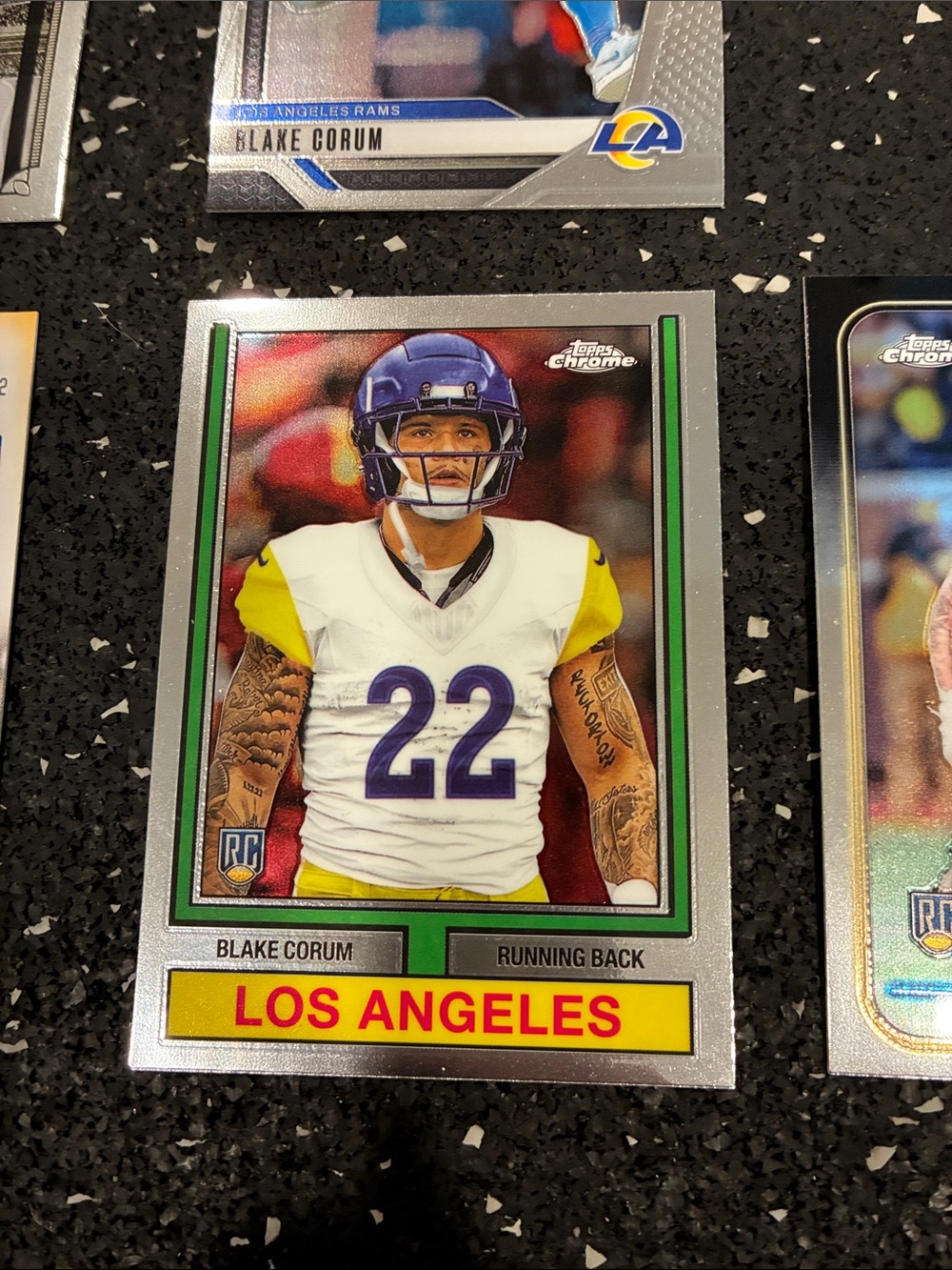 Topps Football Card Lot with Blue and Yellow Accents - Picture 6 of 7